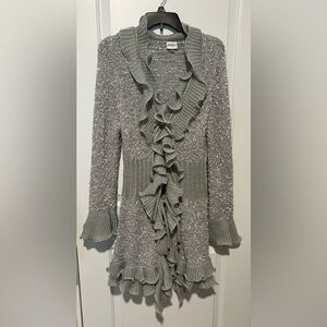 Sioni Studio Long Poet/Bohemian Cardigan Sz L